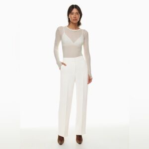 Aritzia Wilfred Alanya Trouser in Off White